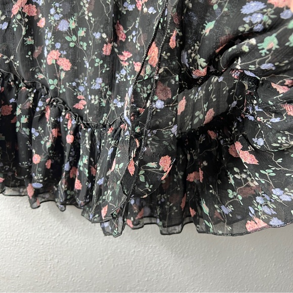 NWT/T.I.M.I.N.G floral sheer blouse/large - Picture 5 of 10